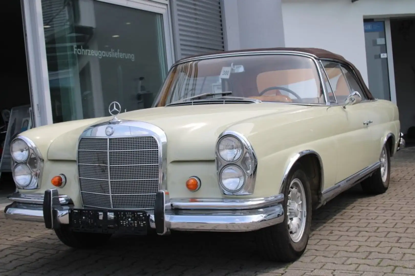 Mercedes-Benz 250 SE Werkscabrio Leder neues Verdeck  original Schec Beige - 2