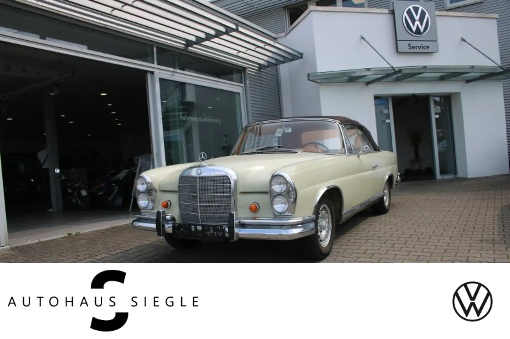 Mercedes-Benz 250 SE Werkscabrio Leder neues Verdeck  original Schec Beige - 1