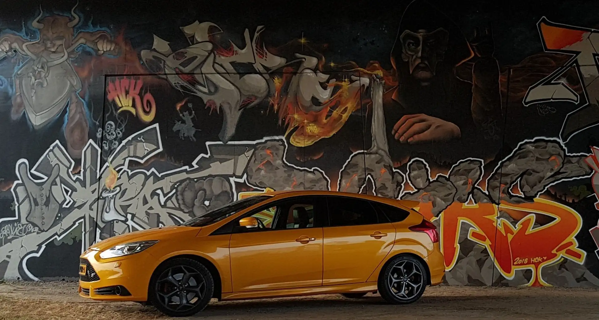 Ford Focus 2.0 EcoB. ST-3 Jaune - 1