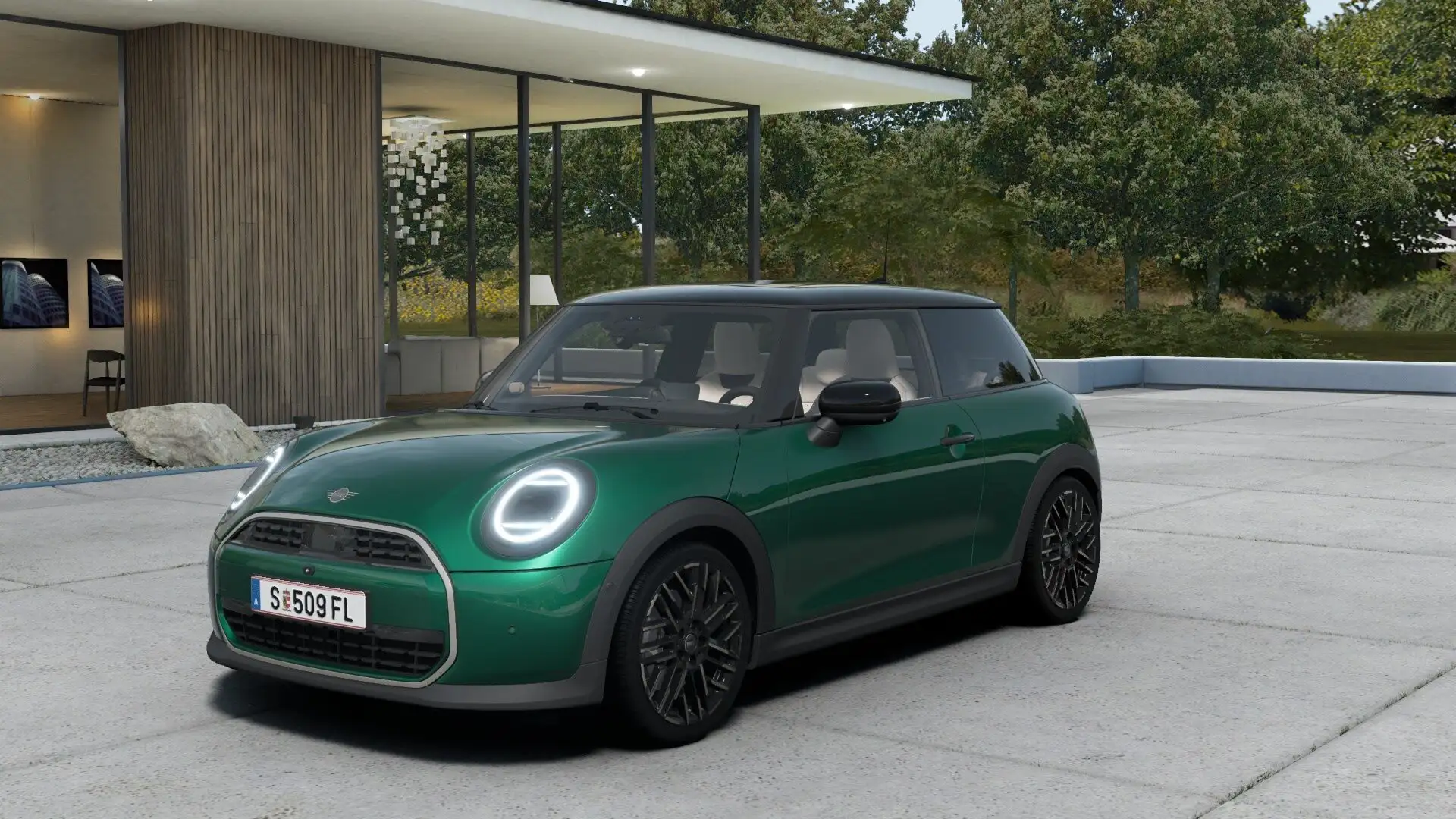 MINI Cooper C Favoured Trim 3-trg. Head-Up HK HiFi Grün - 1