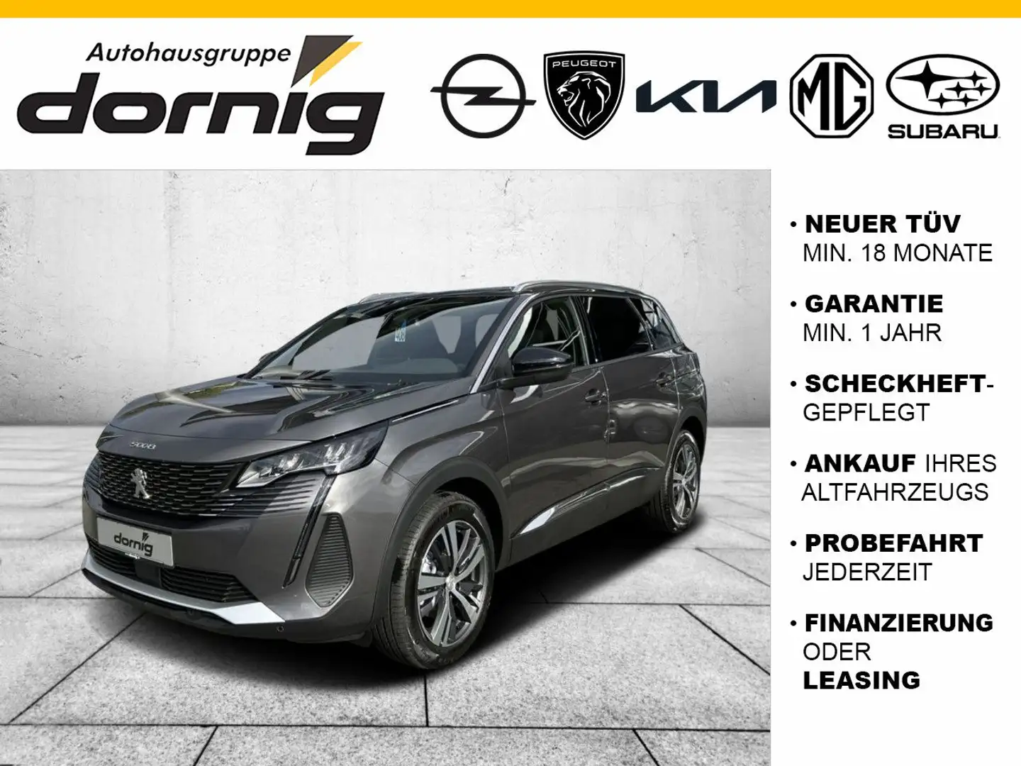 Peugeot 5008 Allure Pack B-HDi 130 EAT8 Grau - 1