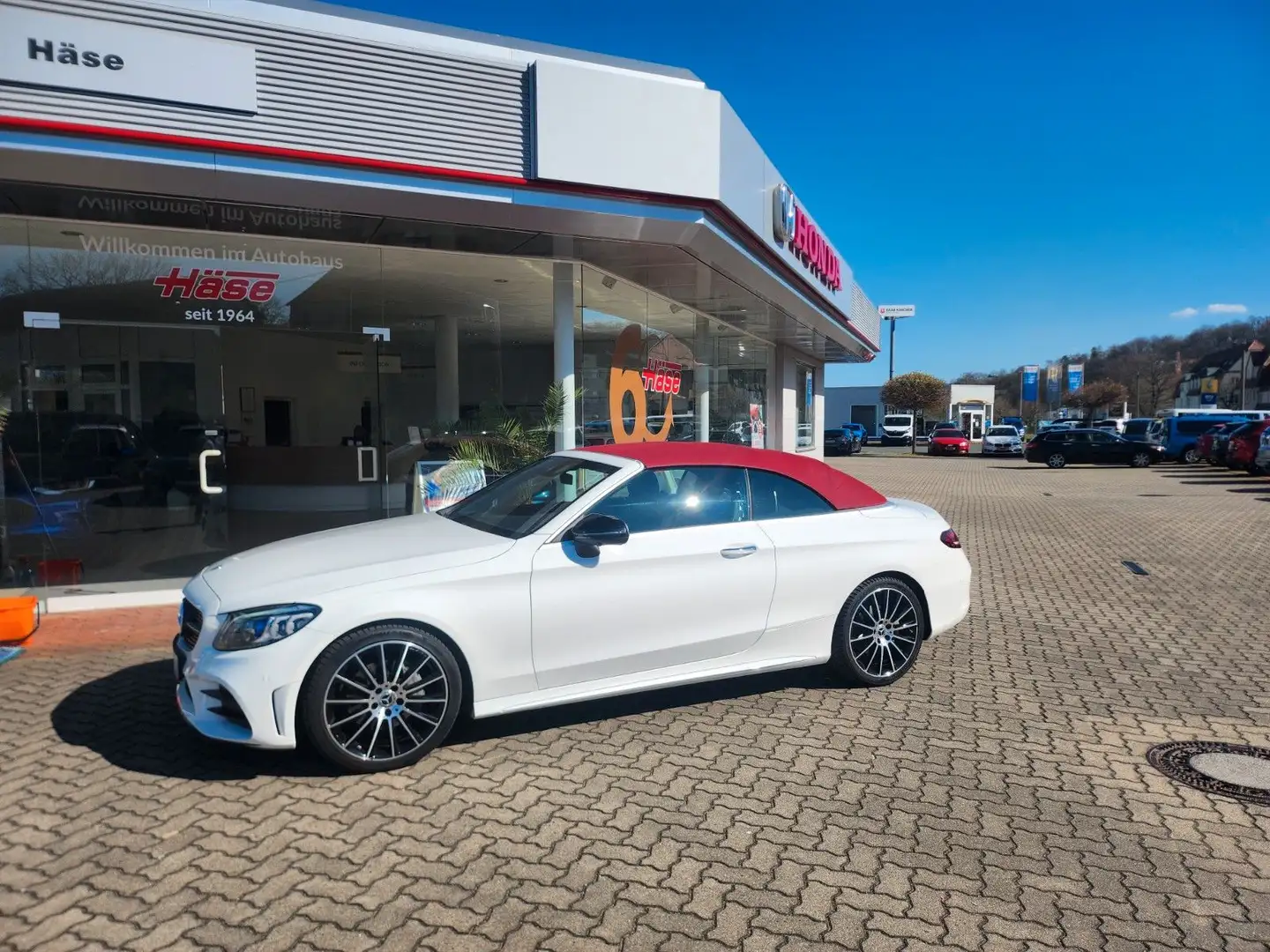 Mercedes-Benz C 220 d Cabrio AMG Line/ Night/360/AHK/19"Leder Blanco - 1