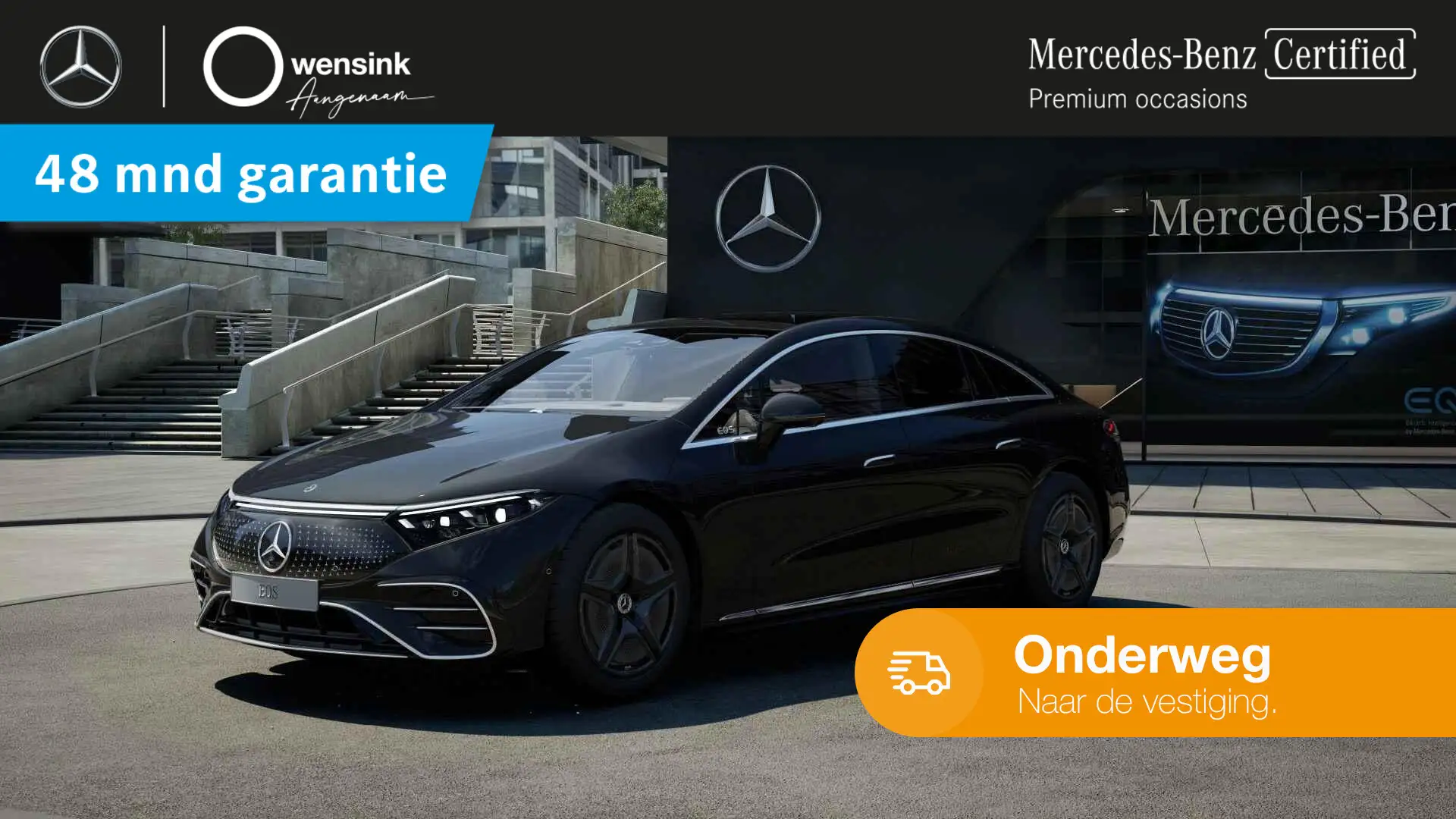 Mercedes-Benz EQS 450+ AMG Line 108 kWh | Panoramadak | Luchtvering Zwart - 1