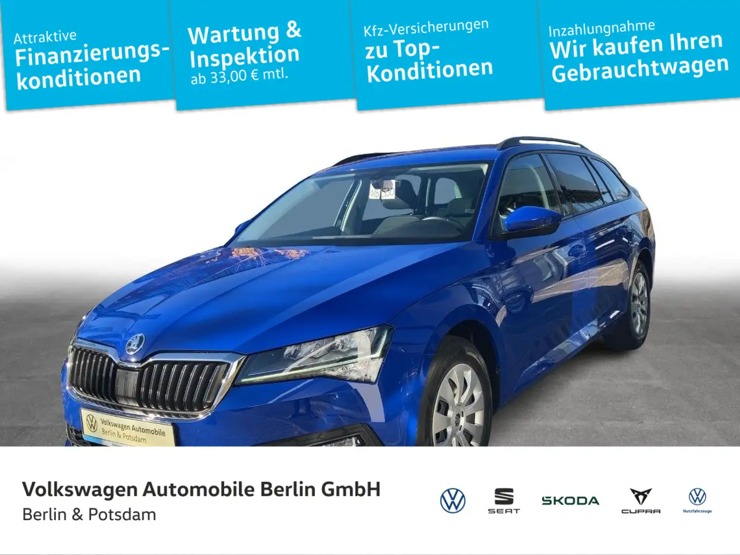 Skoda Superb Combi 1.5 TSI ACT Active Bleu - 1