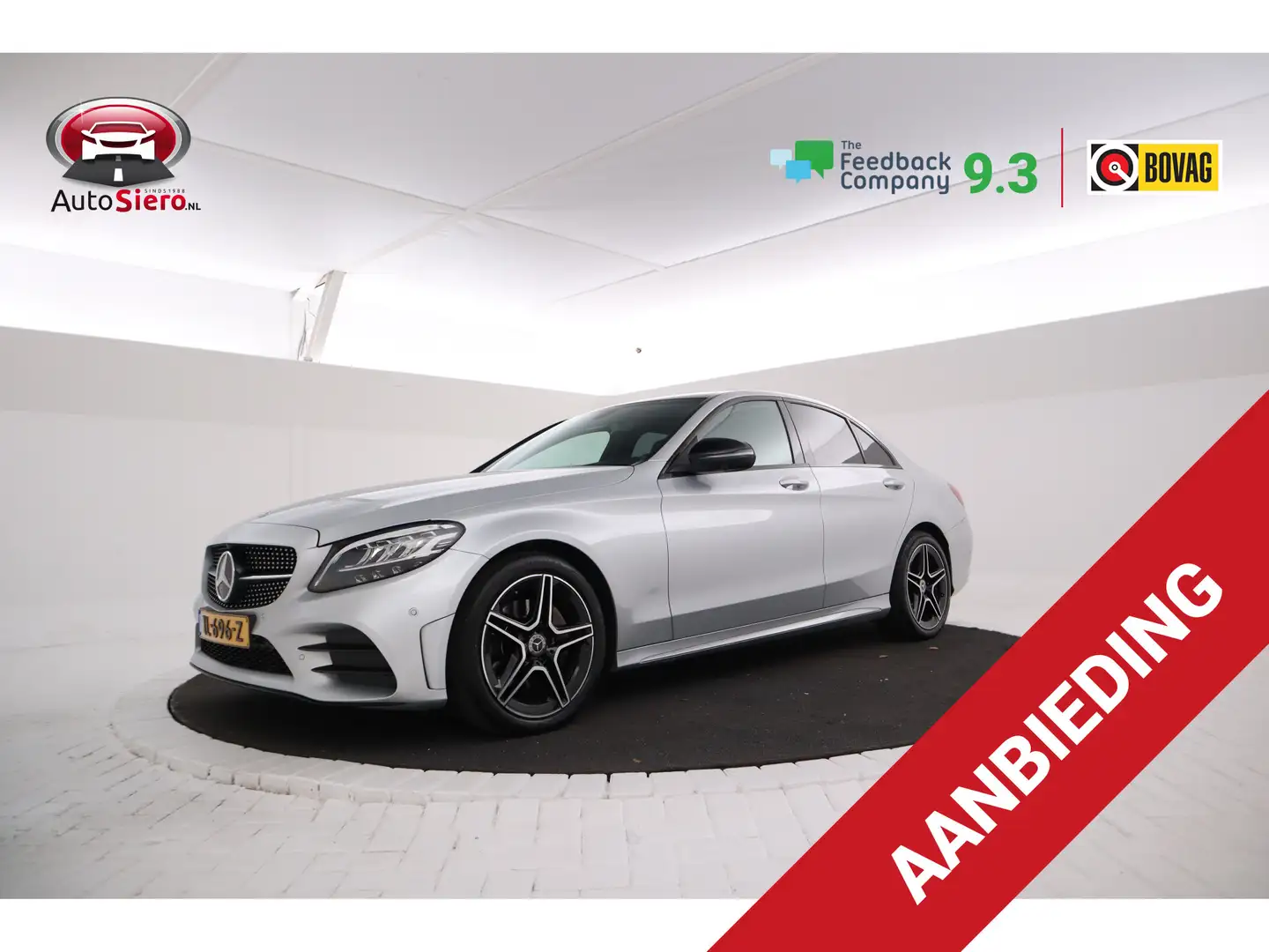 Mercedes-Benz C 180 Business Solution Automaat, AMG, Panorama, Climate Grijs - 1