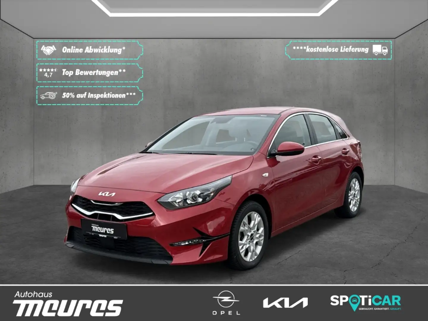 Kia Ceed / cee'd Vision 1.6 CRDi Mild Hybrid Klimaautom Navi PDC SH Red - 1