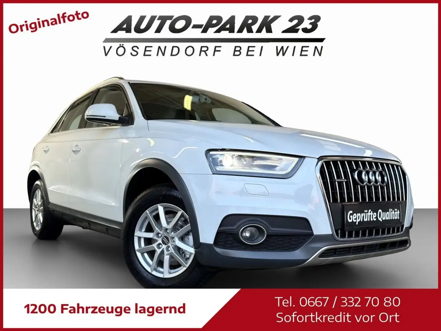 Audi Q3 Q3 2,0 TDI**Offroad Daylight**NUR145.000KM*MOD2015 Weiß - 1