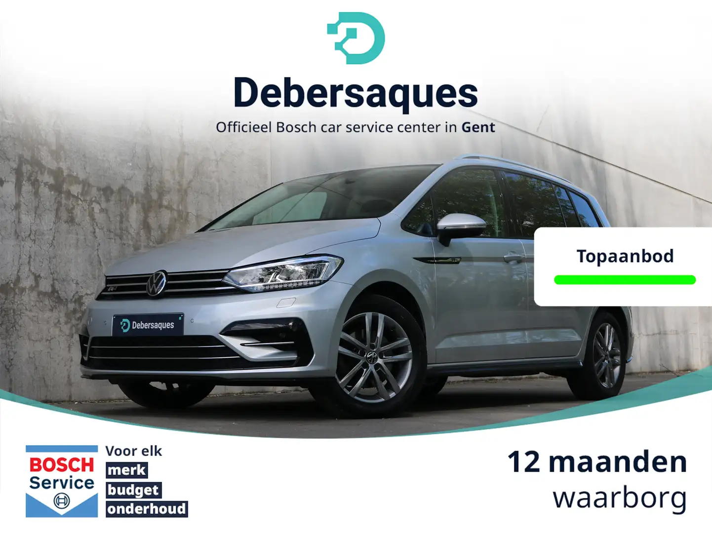 Volkswagen Touran 1.5 TSI DSG R-Line Trekhaak 7-zit Argent - 1