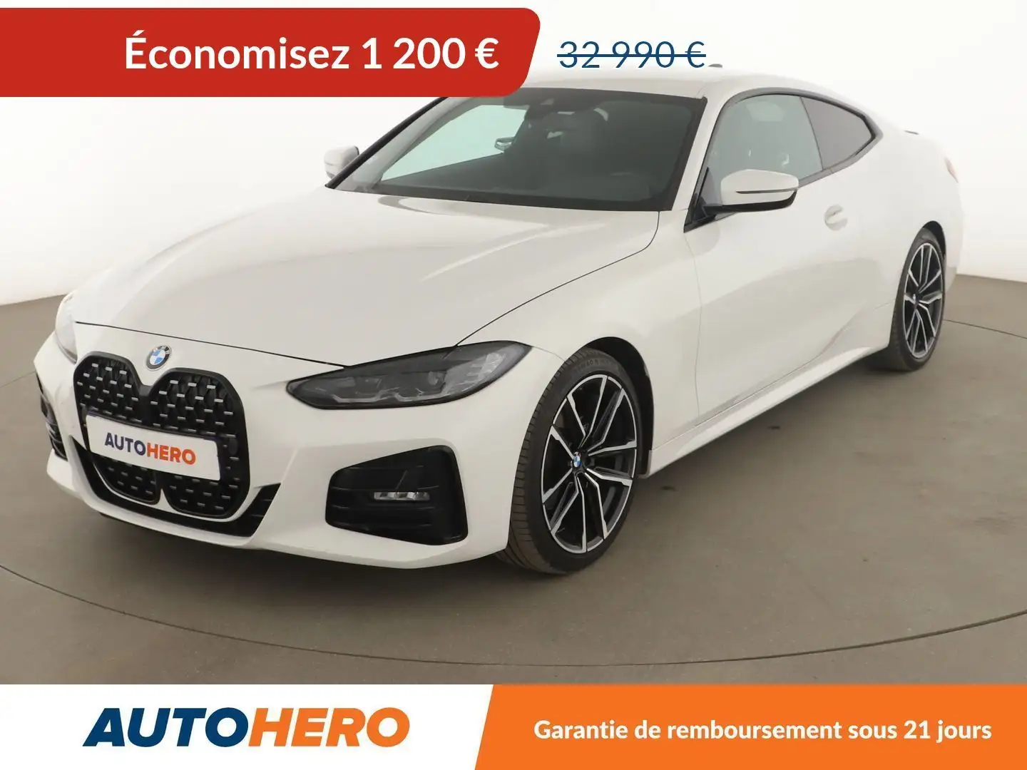 BMW 420 Coupé 420dA M Sport Blanc - 1