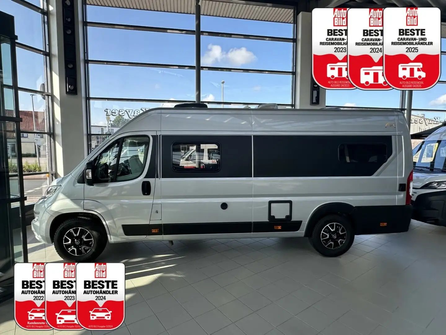 Mooveo VAN 63 EB +sehr viele Extras!+Assist+Navi+TV+Solar Silber - 1