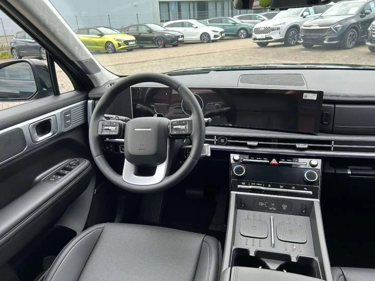 Hyundai SANTA FE 1.6 T-GDi HEV 4WD AT 7 posti XCLASS Nero - 1
