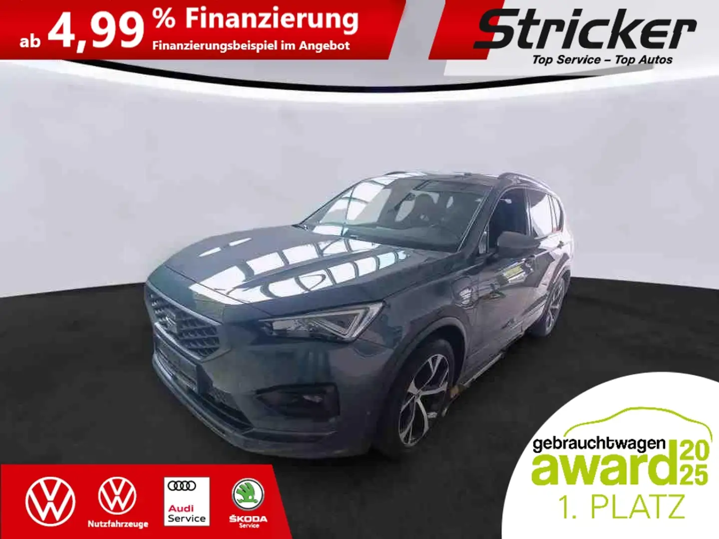 SEAT Tarraco FR 1.4TSI e-hybrid 356,-ohne Anzahlung Navi AHK Grigio - 1