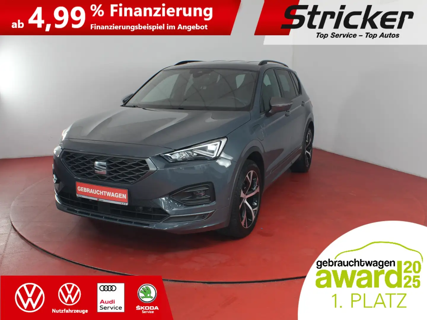 SEAT Tarraco FR 1.4TSI e-hybrid 356,-ohne Anzahlung Navi AHK Grijs - 2