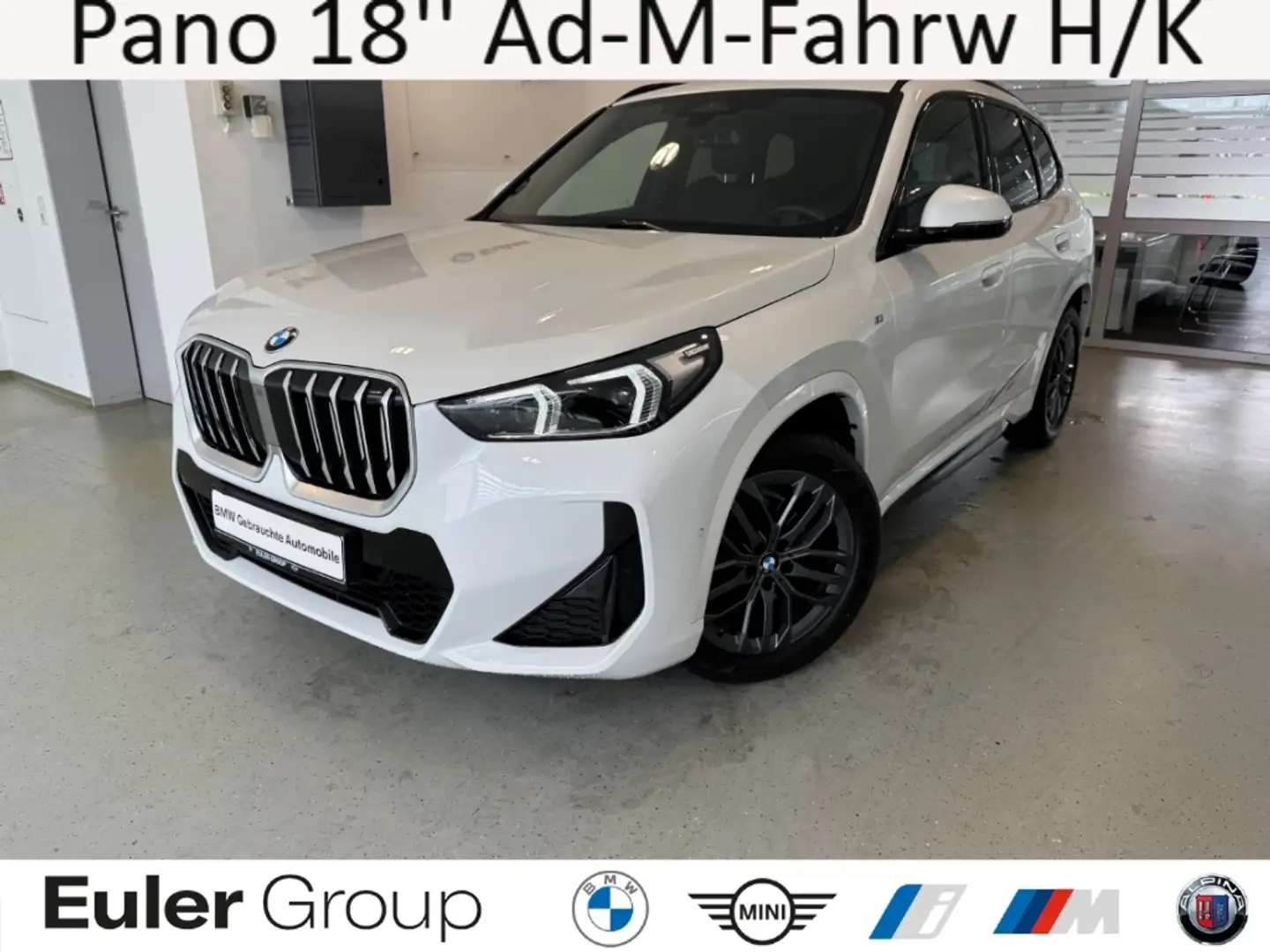 BMW X1 18i M-Sport Pano 18'' Ad-M-Fahrw H/K DA+ Leder Mem Weiß - 1
