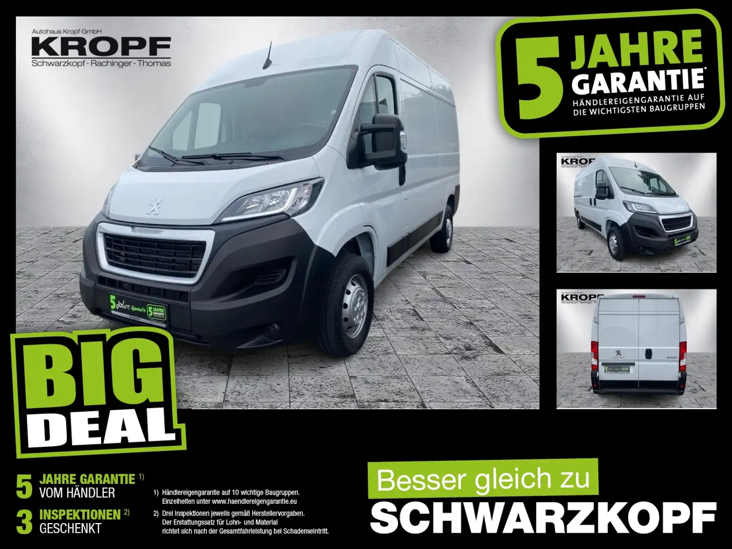 Peugeot Boxer Kasten Hochraum 2.2 L 3.3t 333 2H2 120 Wit - 1