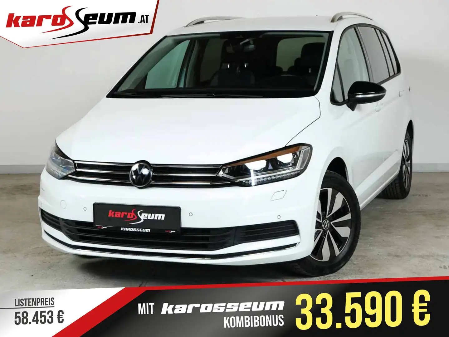 Volkswagen Touran Comfortline Aut. | HAUSKLASSIKER | 7Sitze | AHK | Weiß - 1