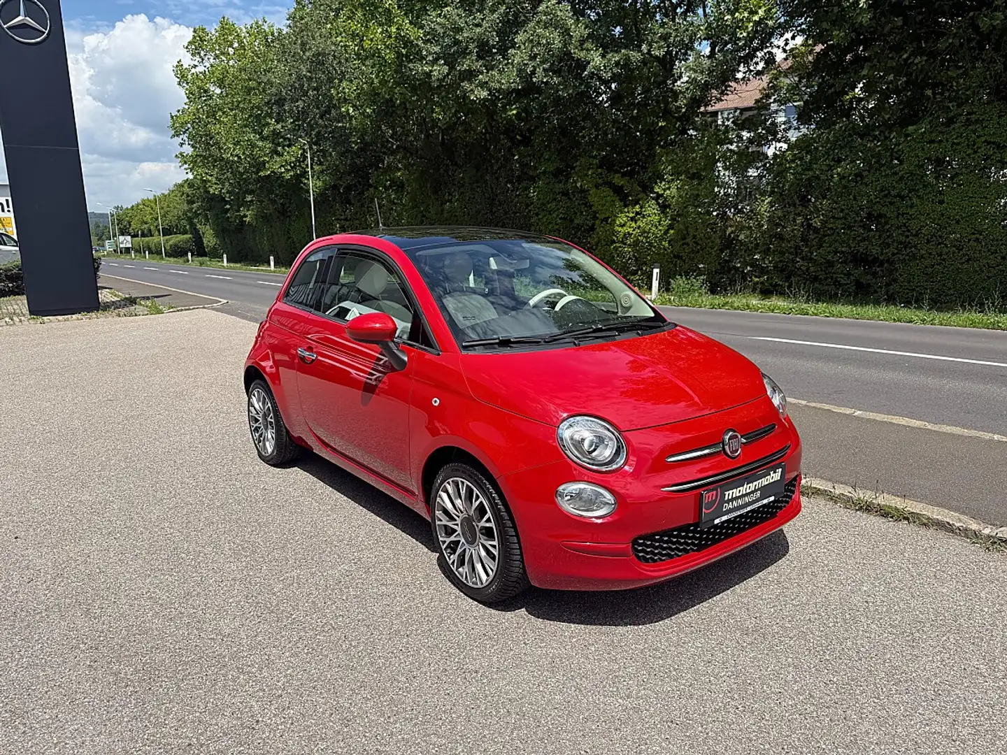 Fiat 500 1,2 69 Lounge Dualogic Rot - 2