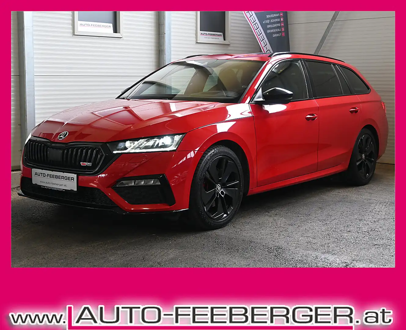 Skoda Octavia 2.0 TDI DPF RS; Head-UP, Matrix-LED, ACC, Pano,... Rot - 1