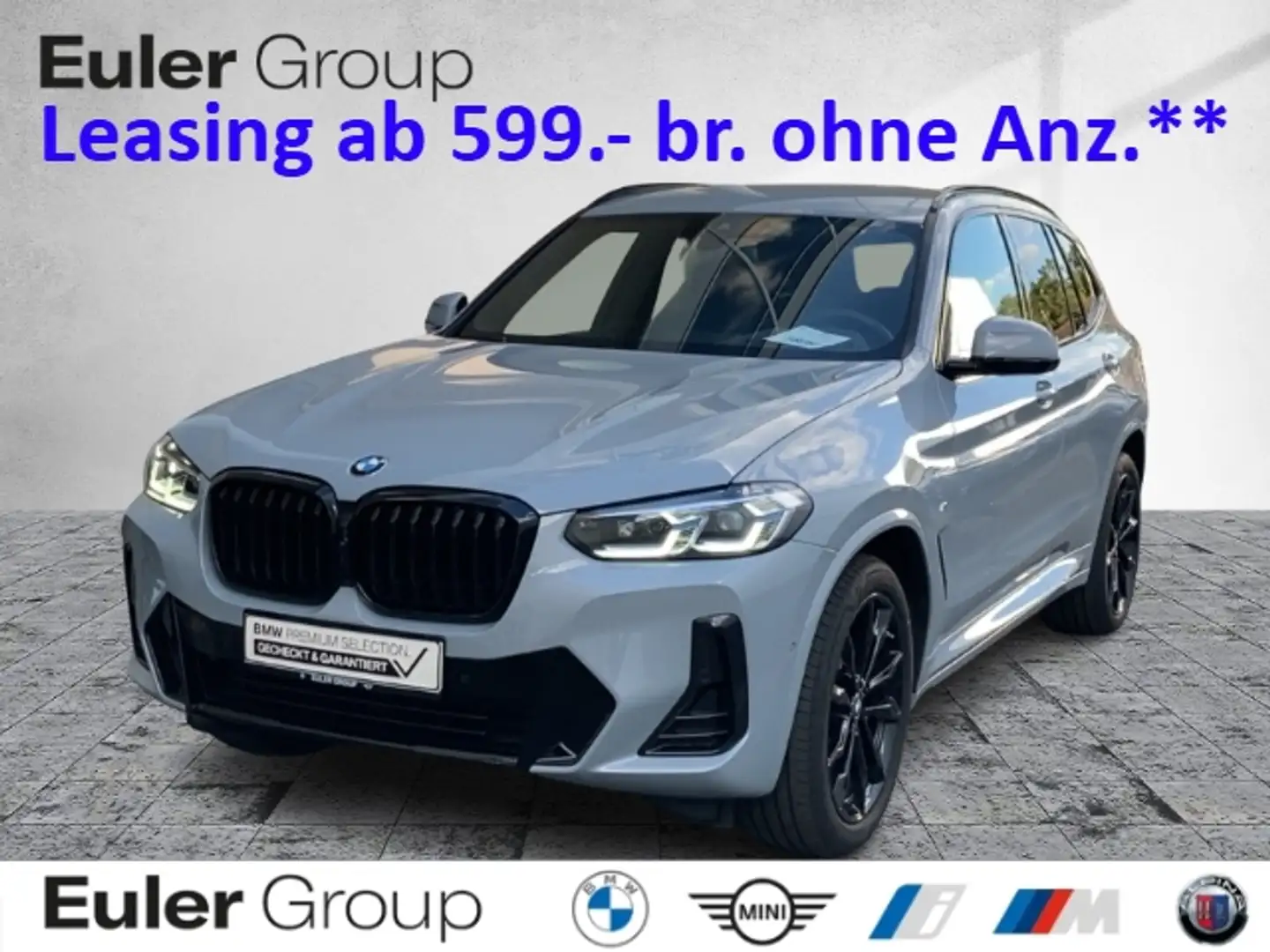 BMW X3 xd20dA M-Sport 20'' AHK Laser Kamera HUD 4xSitzhzg Grau - 1