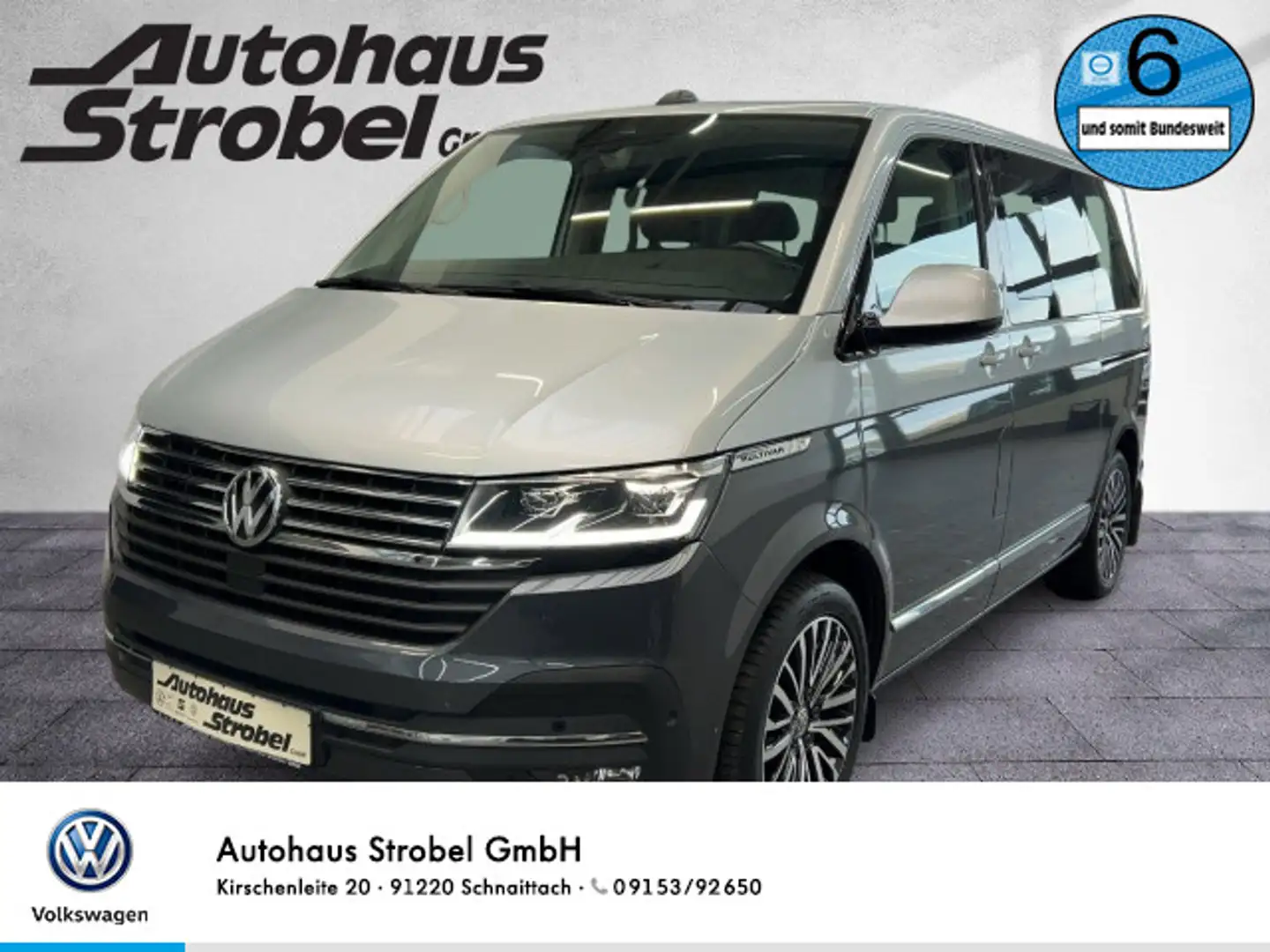 Volkswagen T6.1 Multivan Multivan 2.0 TDI DSG Highline ACC AHK LED Navi S Silber - 1
