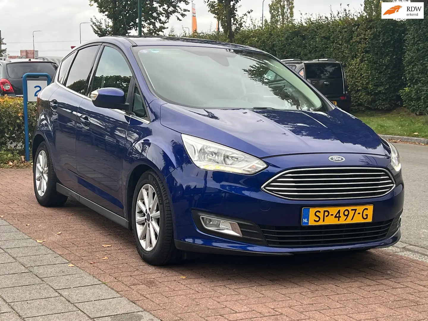 Ford C-Max 1.0 Ambiente * Dlr. ONDERHOUDEN/ NAVI/ TREKHAAK Blu/Azzurro - 1
