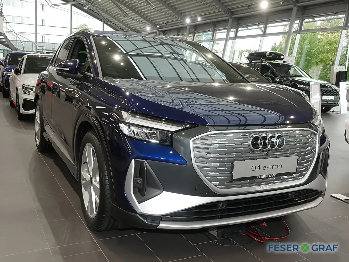 Audi Q4 e-tron 45 e-tron S Line Int Pano,Leder,Navi,LED Bleu - 2