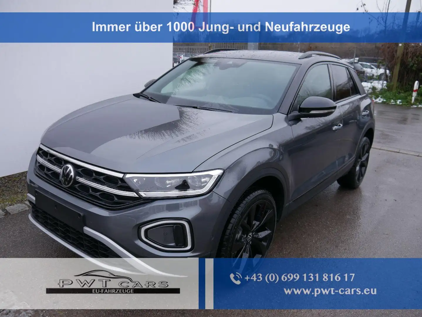 Volkswagen T-Roc Style Black 1,5 TSI DSG *ACC*NAVI*PDC*AHK*LED*K... Grau - 1