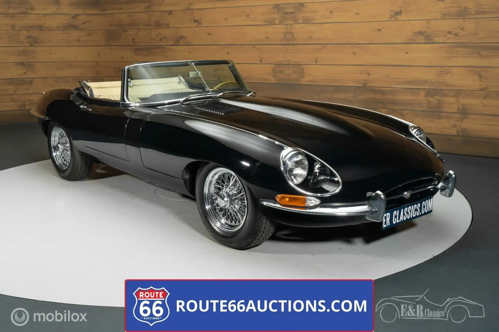 Jaguar E-Type Series 1.5 cabriolet | Route 66 Auctions Nero - 1