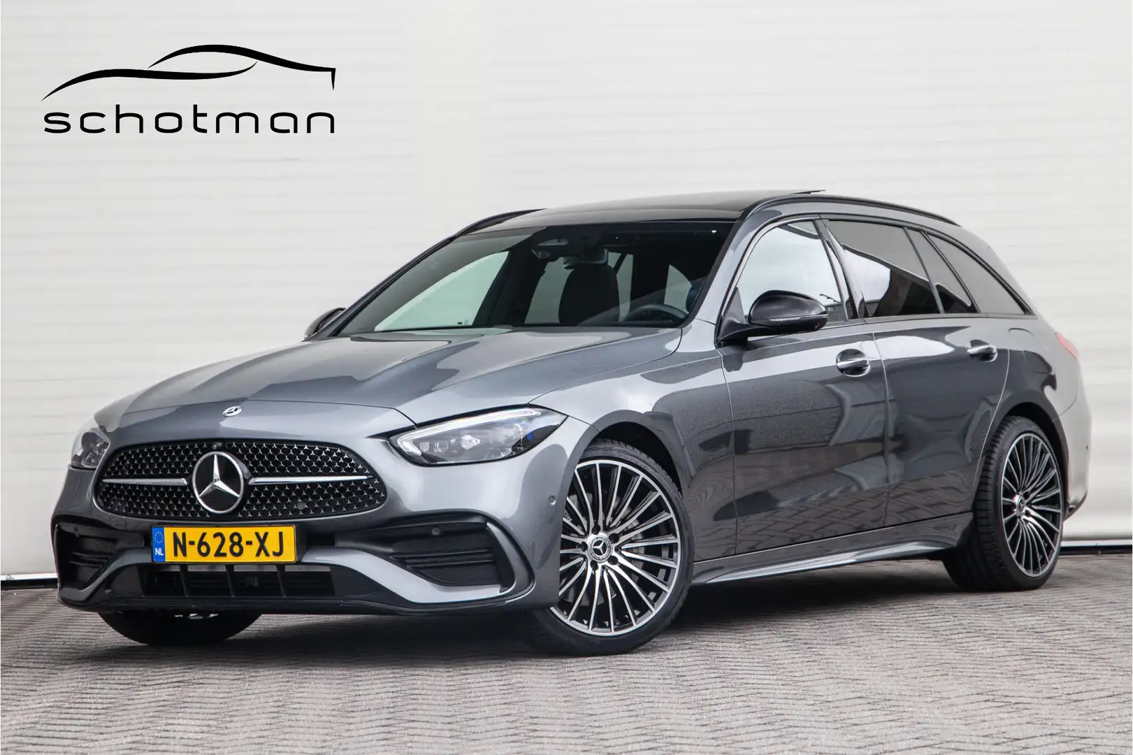 Mercedes-Benz C 300 Estate e AMG Premium, Pano, Head-Up, Distronic, Me Grijs - 1