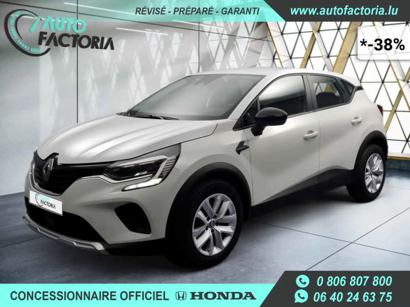 Renault Captur -38% 1.0 TCE 100cv+MIRRORLINK+LED+CLIM+Opts Beige - 1