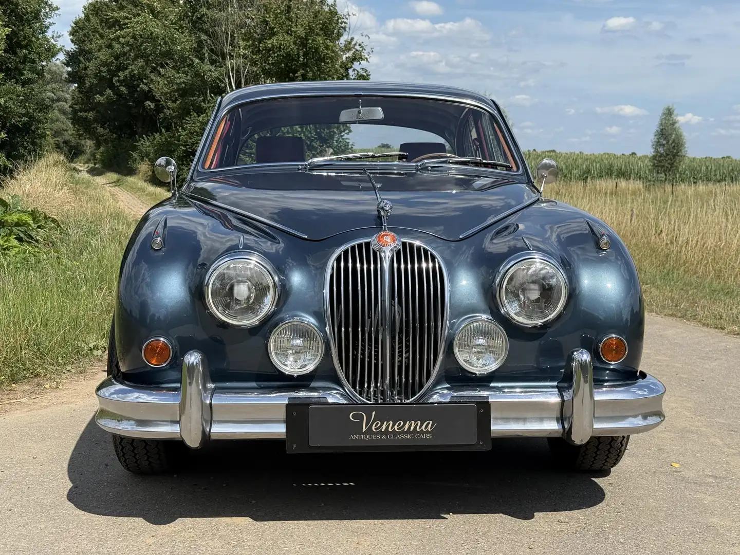 Jaguar MK II Mk2 Saloon Bleu - 2