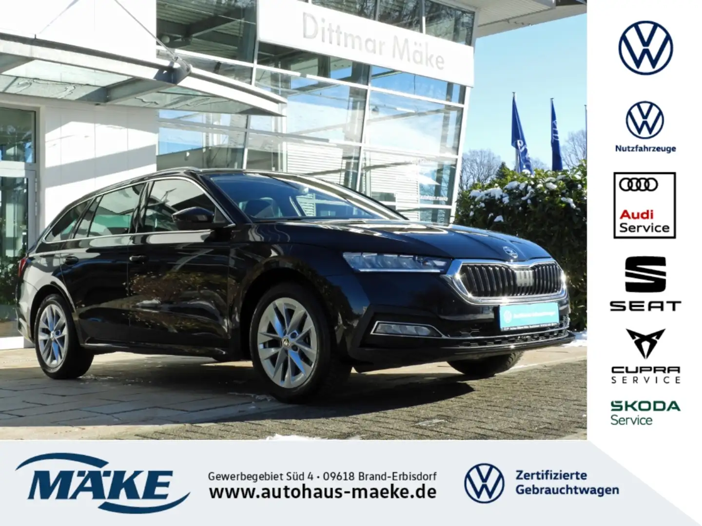 Skoda Octavia Combi Style 2.0 TSI 4x4 DSG HUD AHV NAV Noir - 1