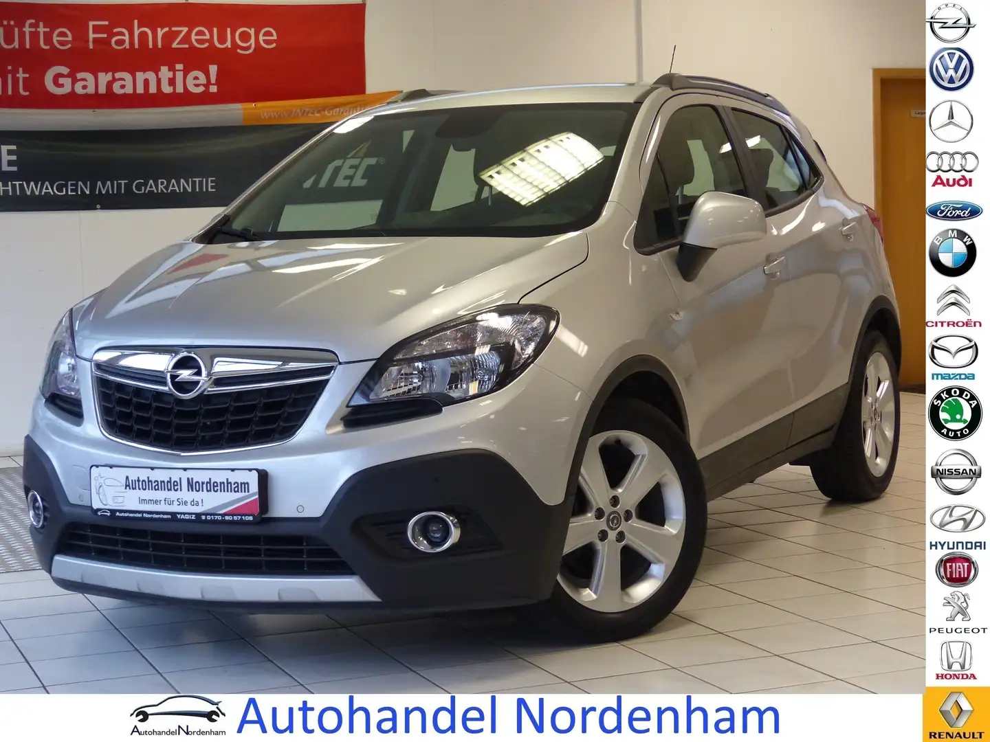 Opel Mokka 1.4 Edition*AUTOMATIK*NAVI*SHZ*TÜV 02/2025* Grau - 1
