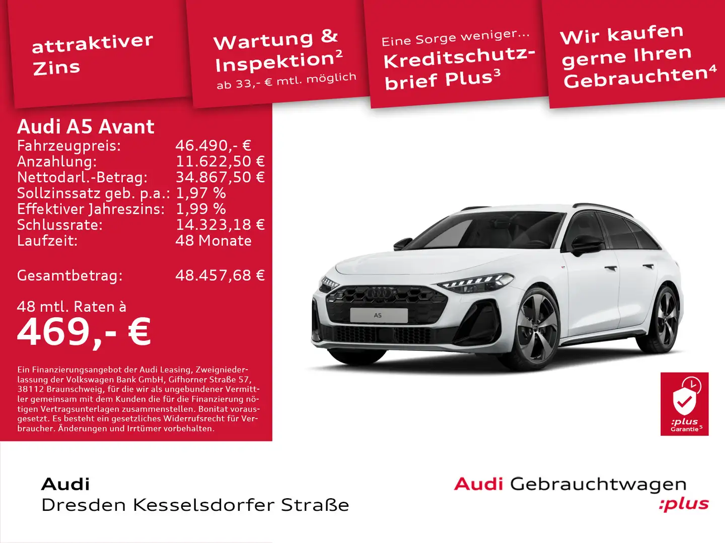 Audi A5 TFSI 110 kW S tronic Weiß - 1