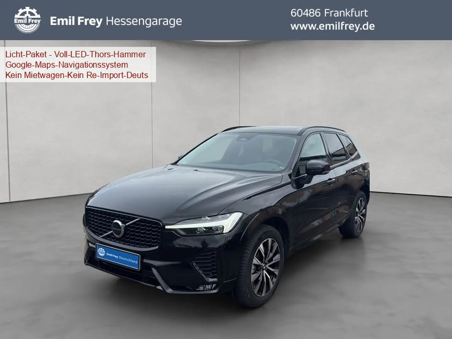 Volvo XC60 XC60 B4 Plus-Dark Aut Glasd ACC BLIS AHK Leder 19' Schwarz - 1