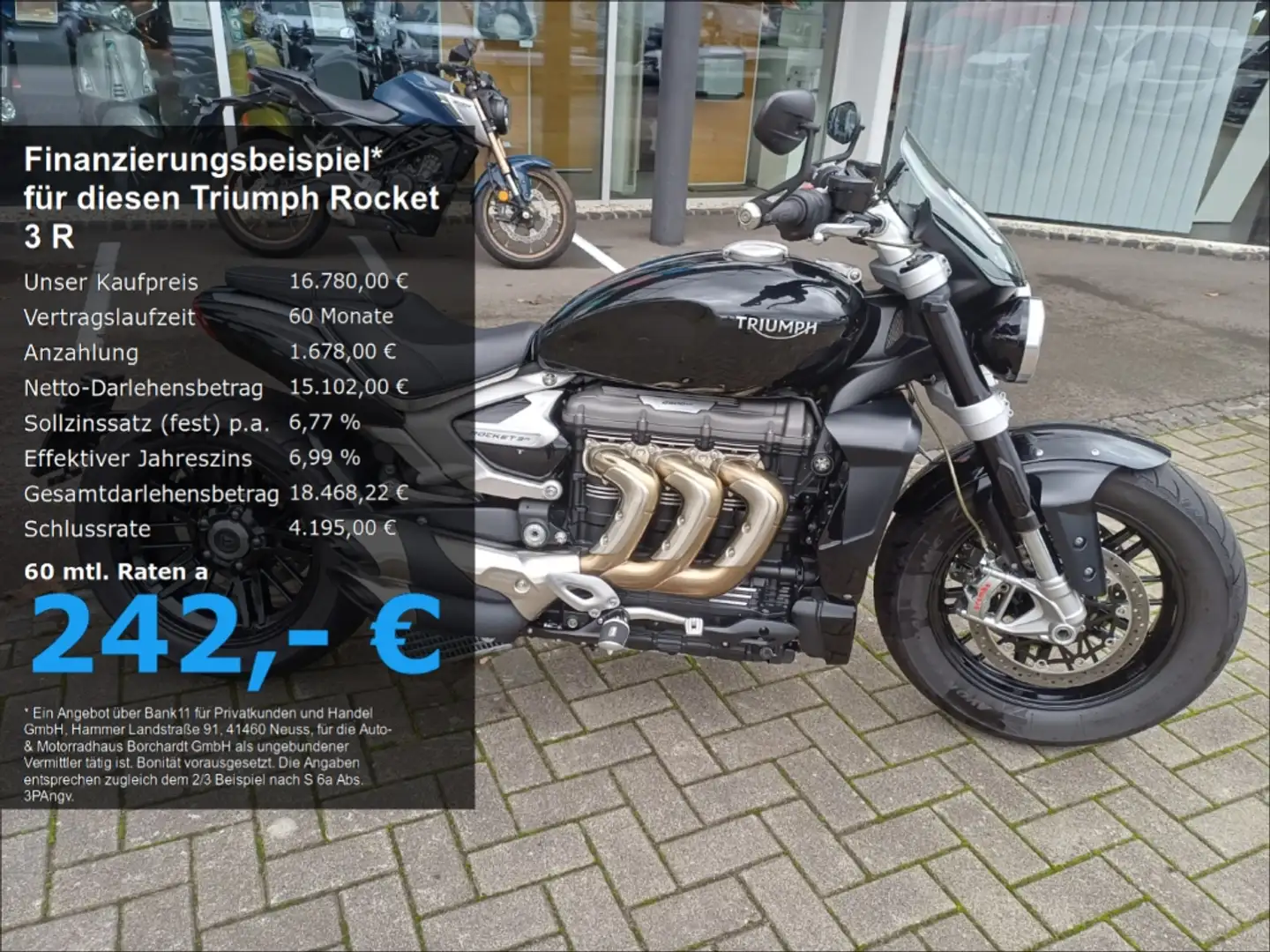 Triumph Rocket 3 R *Wenig KM*Top Zustand*Schwarz*167 PS* Noir - 1