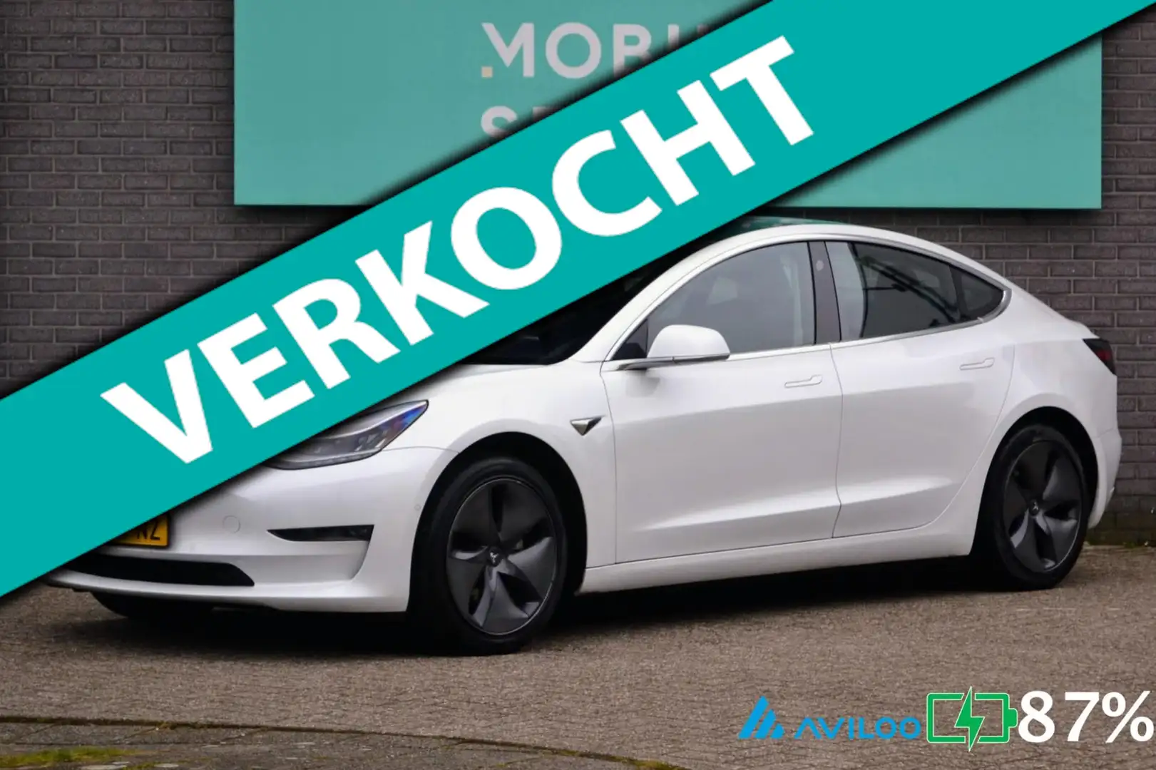 Tesla Model 3 Long Range AWD 75 kWh SOH87% Pano AutoPilot LED AC Blanc - 1