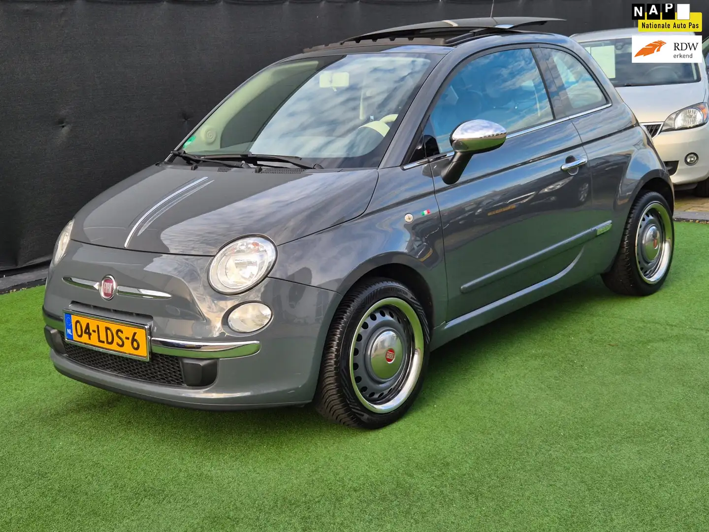 Fiat 500 S 1.2 GRIGIO 1e eig DAK AUTOMAAT NAP! Grijs - 1