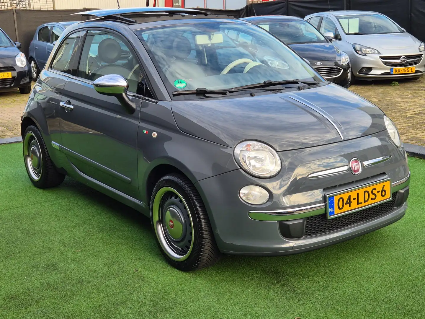 Fiat 500 S 1.2 GRIGIO 1e eig DAK AUTOMAAT NAP! Grijs - 2