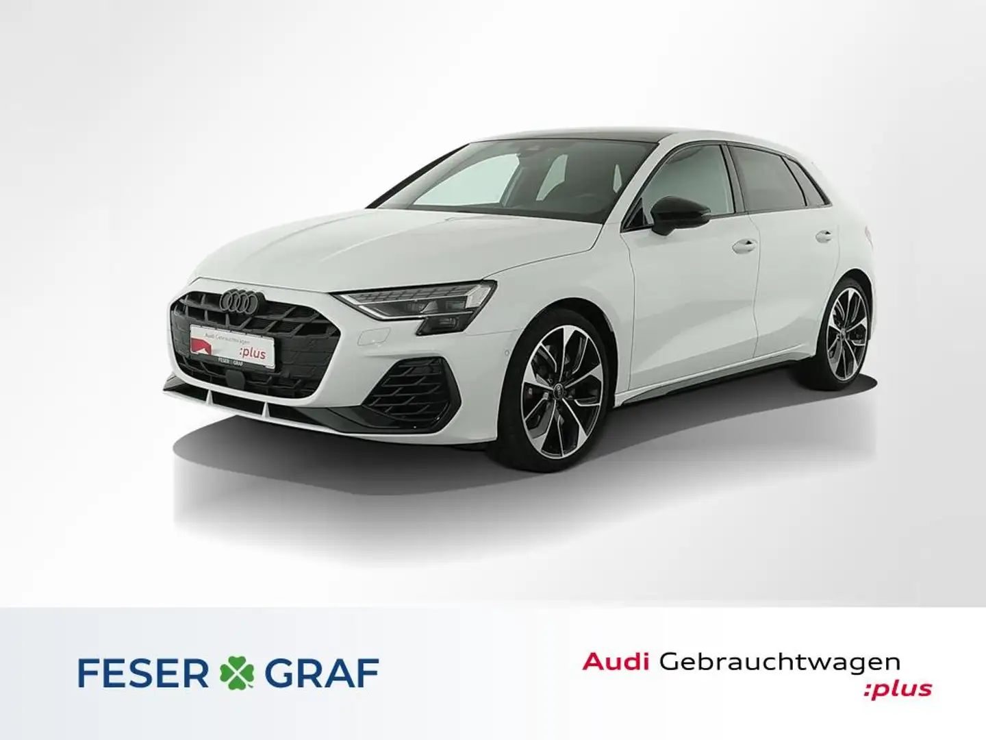 Audi S3 Sportback Pano,HUD,Matrix,Kamera,Navi,SONOS Blanc - 1
