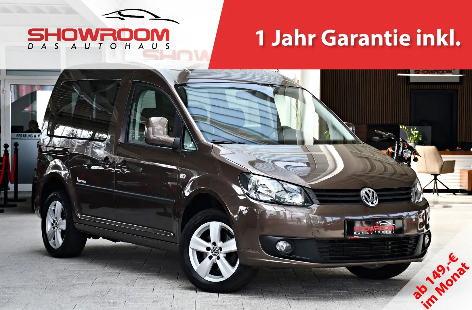Volkswagen Caddy JAKO-O Trendline Klima Sitzheizung Ahk 2Hd Braun - 1