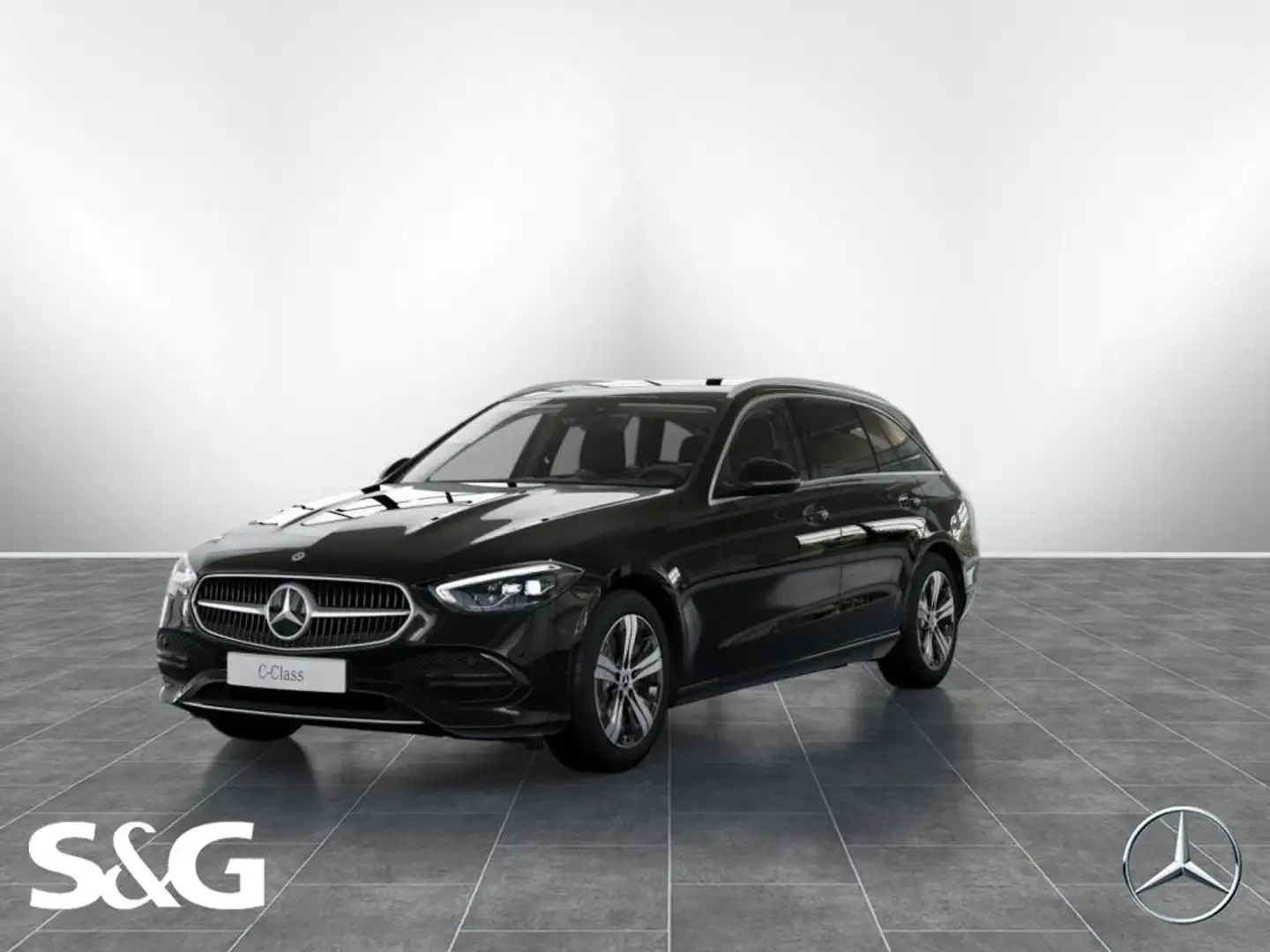 Mercedes-Benz C 220 d T AVANTGARDE MBUX+AHK+RüKam+LED+17Zoll Schwarz - 1