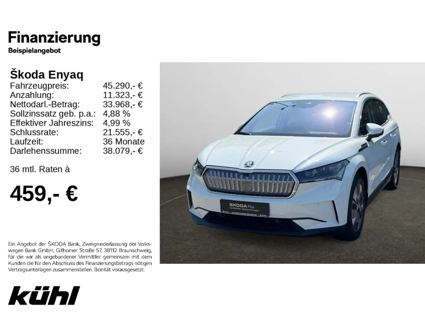 Skoda Enyaq iV 85 Loft Weiß - 1