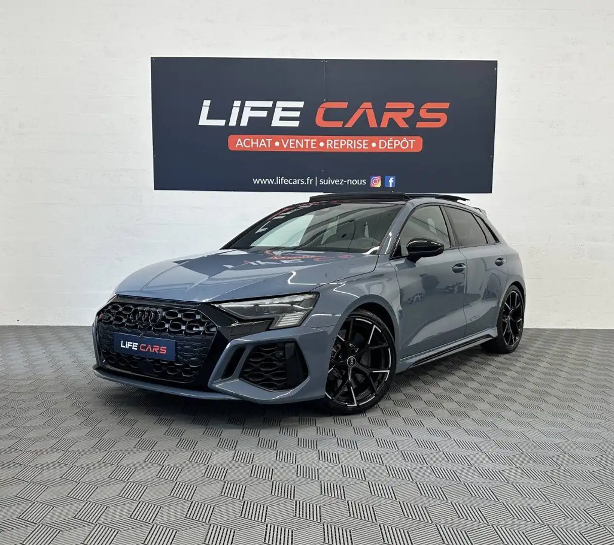 Audi RS3 Sportback IV 2.5 TFSI 400ch quattro S tronic 7 Gris - 1