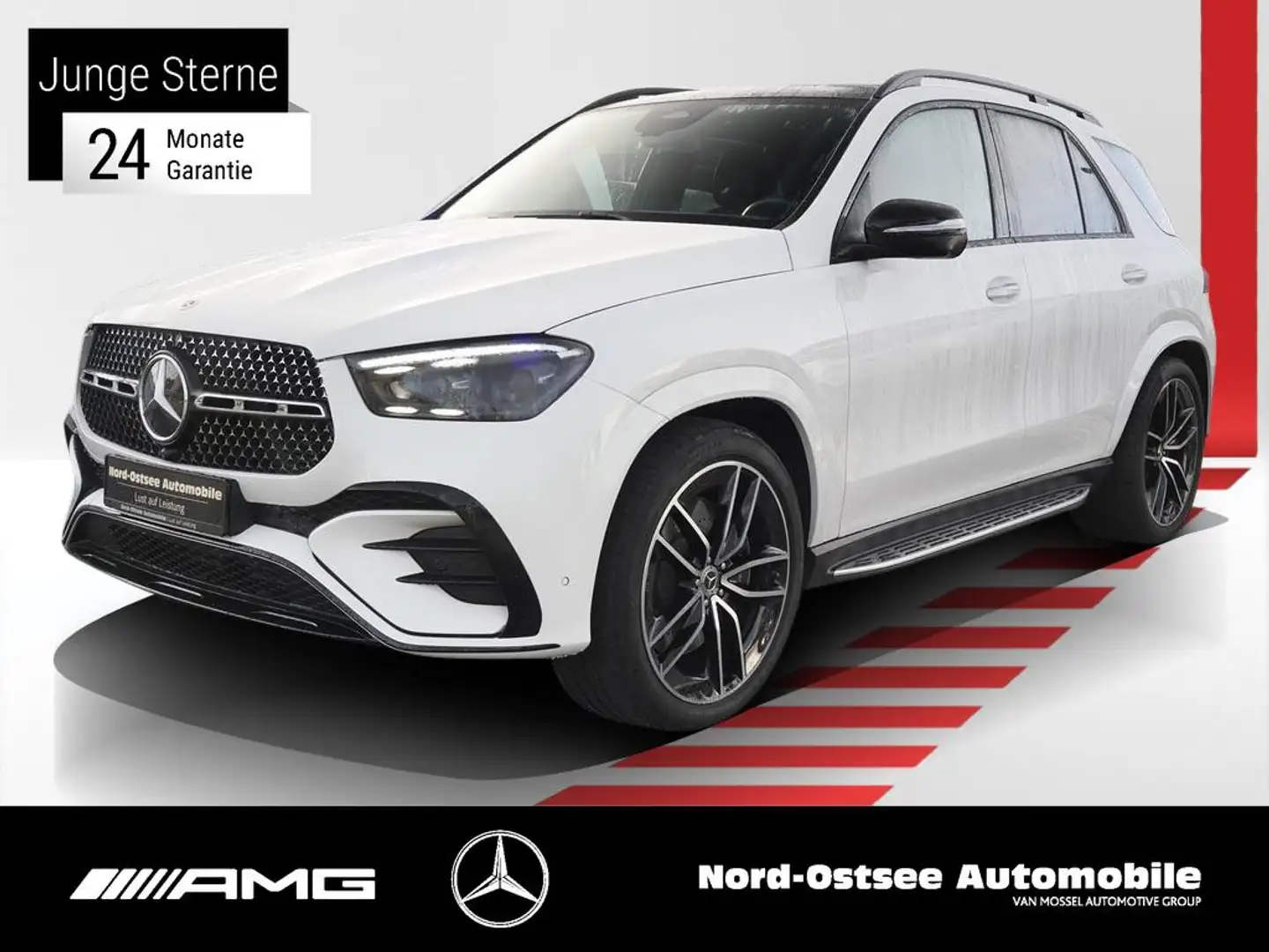 Mercedes-Benz GLE 450 d 4M AMG ADV.+ NIGHT PANO 22" KEYLESS Blanc - 1