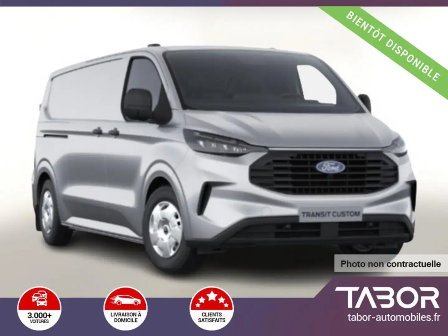 Ford Transit Custom TDCI 136 Trend 320 L2 LED Argent - 1