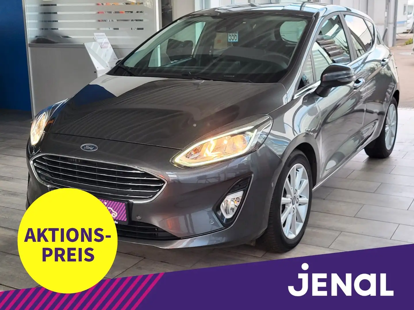 Ford Fiesta Titanium Autom., Winter-P.,Klima,PDC v+h. Grau - 1