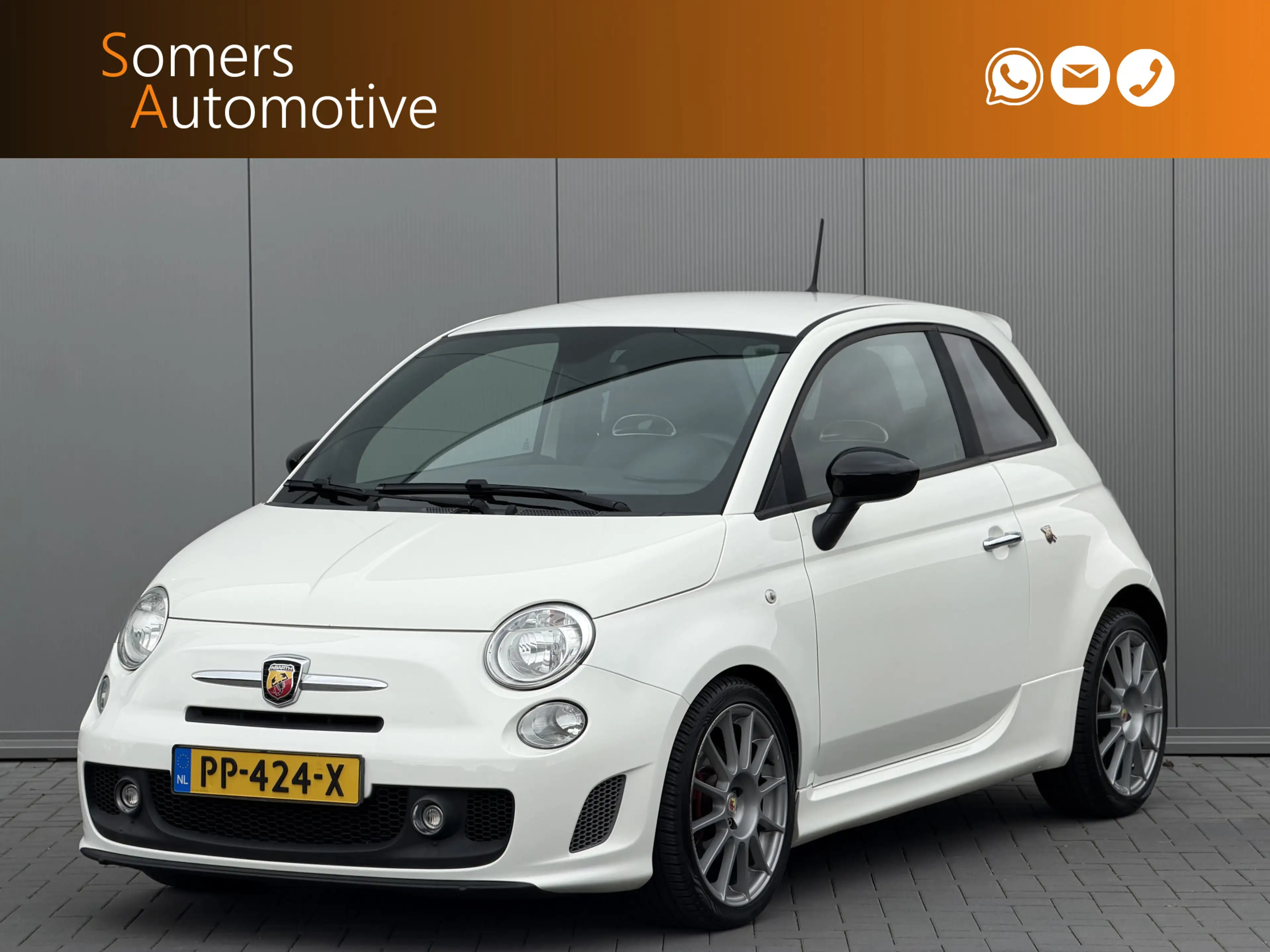 Fiat 500 Abarth 1.4-16V T-Jet | Custom Leder | 17" | Sportuitlaat