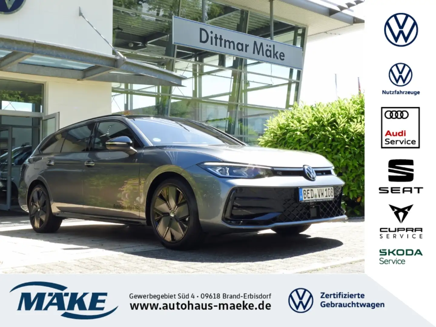 Volkswagen Passat R-Line 2.0TDI 4M DSG SIGNATURE STDHZG VOLL Šedá - 1