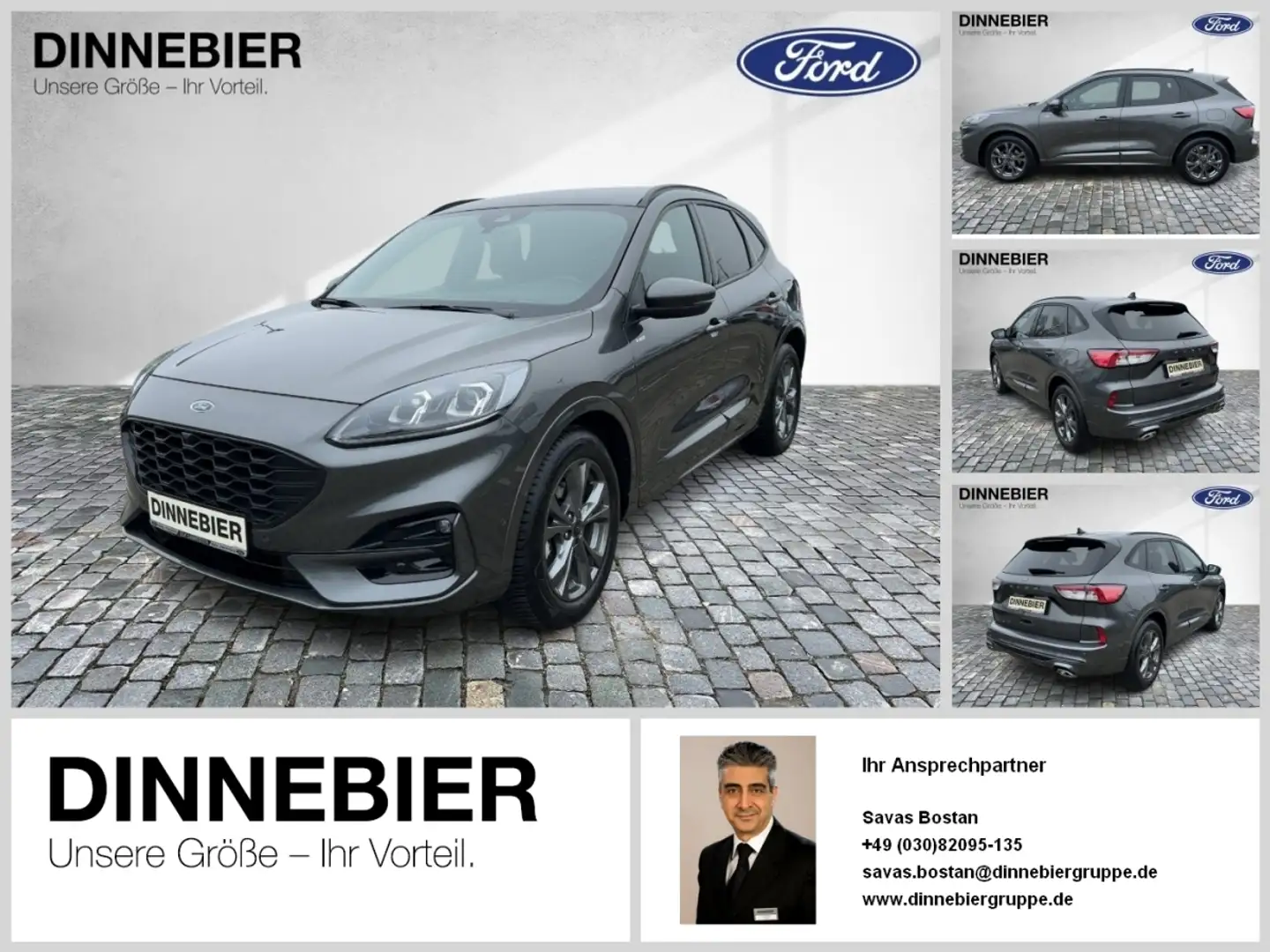 Ford Kuga ST-Line X LED+AHK+Glasdach+Kamera+SHZ Grau - 1